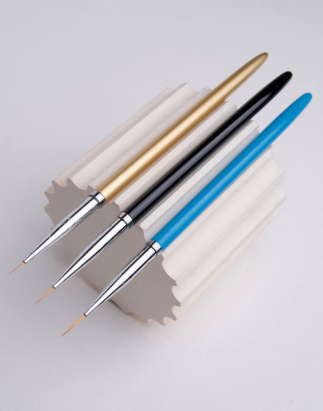 3Pcs French Stripe Nail Art Liner Brus