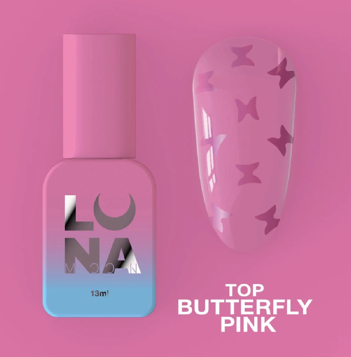 Luna top coat butterfly pink 13 ml