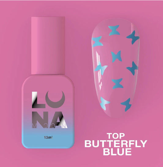 Luna top coat butterfly blue 13 ml