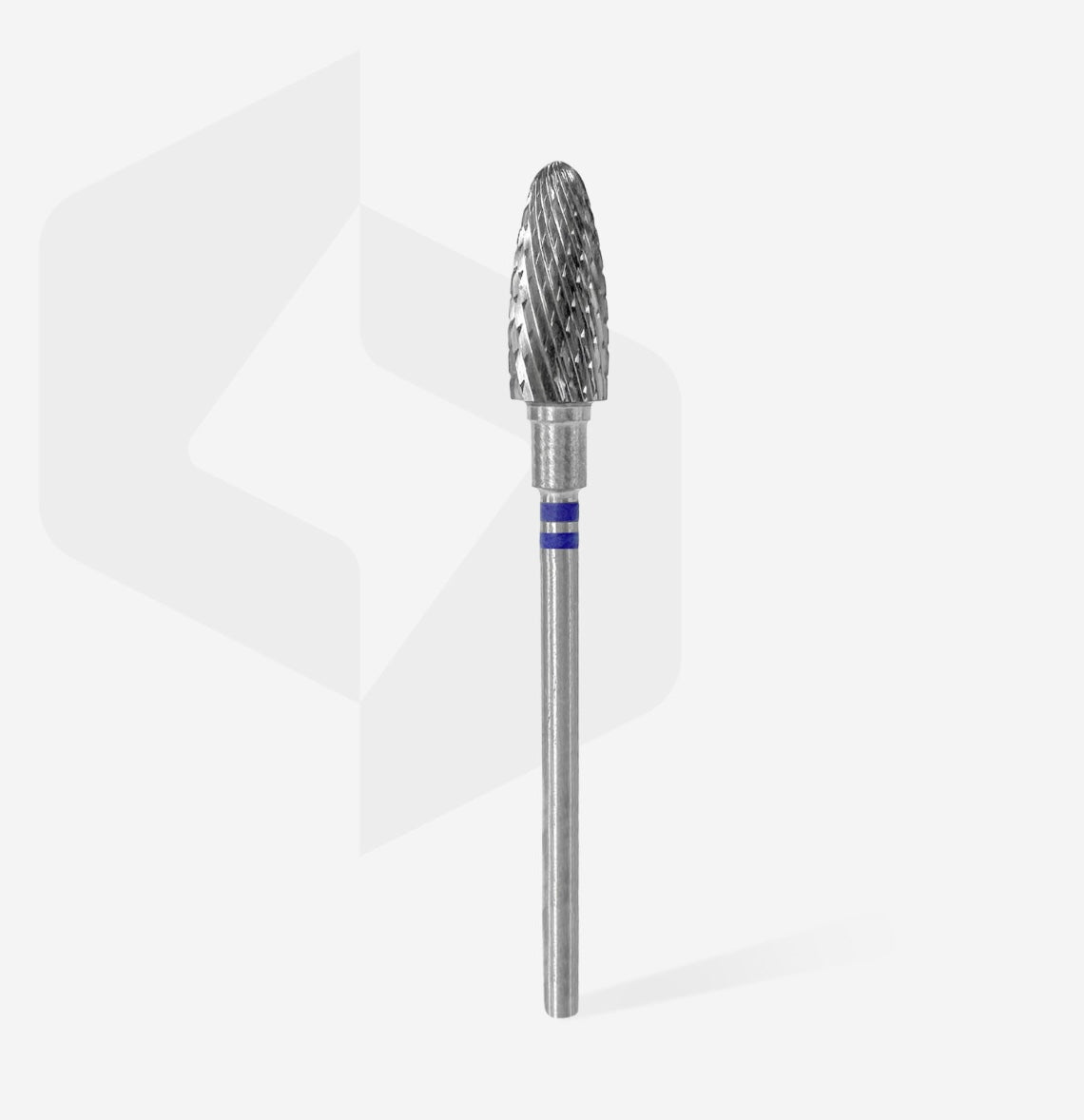 Carbide nail drill bit for left-handed users, “corn”, blue 6 mm / 14 mm